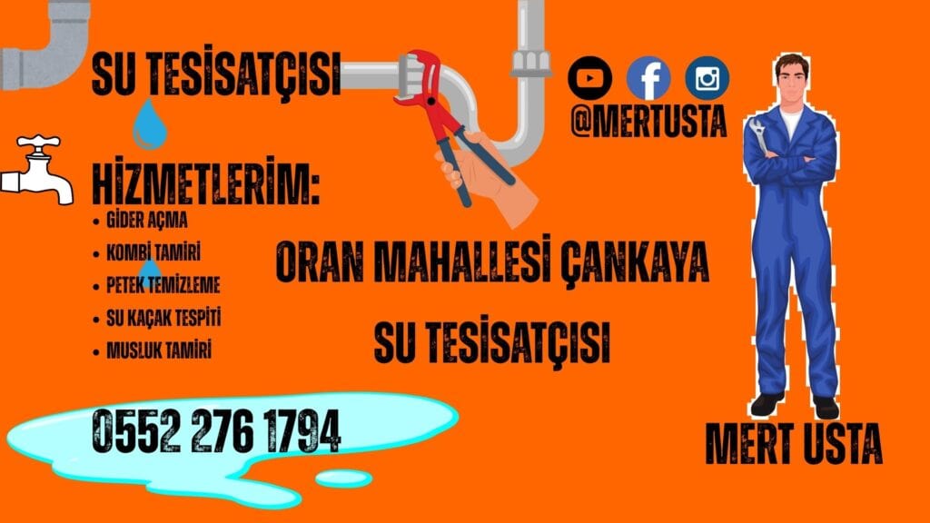 su tesisatçısı oran mahallesi çankaya